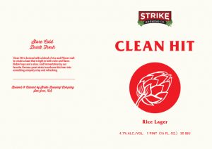 Clean Hit Rice Lager