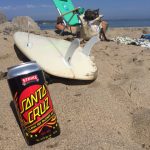 Santa Cruz Classic Dot Blond Can in the sand