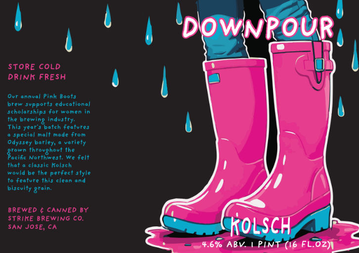 Downpour Pink Boots